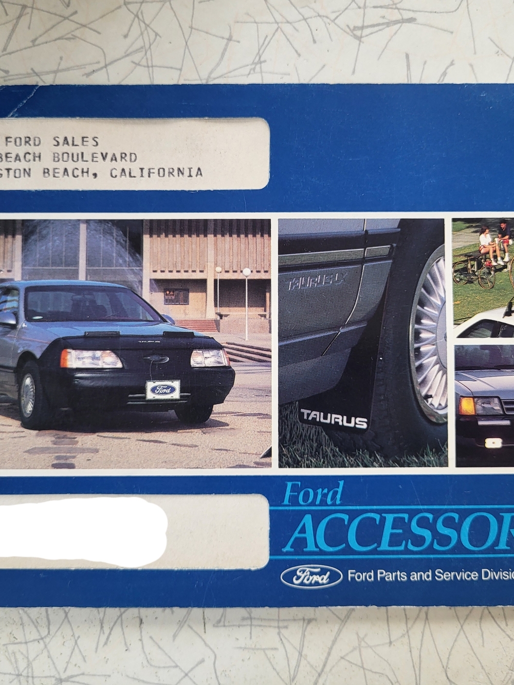 Ford Accesories 1987 Parts & Service Division Brochurw